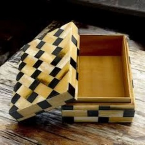 Elegante y Única Caja de Joyería con Incrustaciones de Resina Curvada a Mano, Caja de Recuerdos con Incrustaciones de Cuerno, Producto de Regalo, Cajas de Almacenamiento para Fabricación - Product Image 5