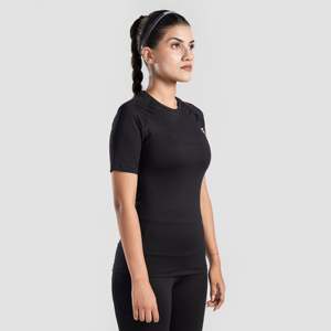 Tissu tricoté compressif noir Ultra Fit avec décoration de logo personnalisé - Product Image 3