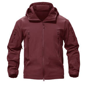 Vêtement en tissu doux au toucher, meilleur produit, matériau chaud, poches extérieures avec couvercle, veste de randonnée imperméable à capuche - Product Image 1