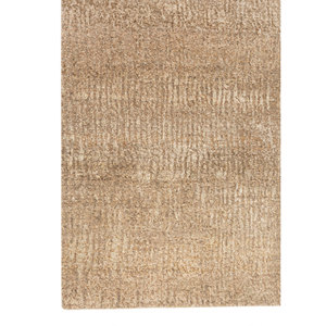 Tapis en laine et soie noué à la main Entropy Gold AKWS-13036, couleur unie, design puzzle rectangulaire pour la maison, salon, couloir, chambre - Product Image 4