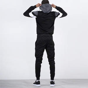 2025 estampado 100% algodón transpirable entrenamiento Jogging desgaste para hombres Sudadera con capucha pantalones de chándal pantalones Cargo patrón sólido chándal de invierno - Product Image 2