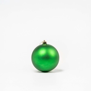 Green Festival <b>Plastic</b> Christmas Baubles 2pcs 15cm Diameter Machine-Made Hanging Ball & <b>Tree</b> Ornaments Made in Italy - Product Image 1