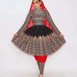 Vestido de mujer Vintage afgano tradicional hecho a mano, seda y algodón de alta calidad, el mejor Material para el verano 0672 - Product Image 4