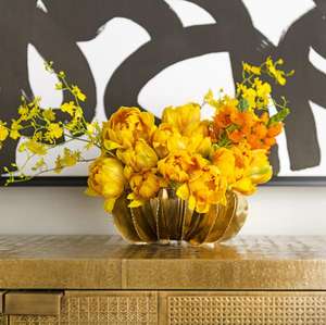 Tazón de lujo dorado 2026 de diseño metálico de hierro para ensaladas, frutas y flores, hecho a mano, para frutos secos - Product Image 2