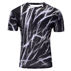 T-shirt en coton uni pour homme, basique, coupe confortable, fabricant OEM ODM - Product Image 1