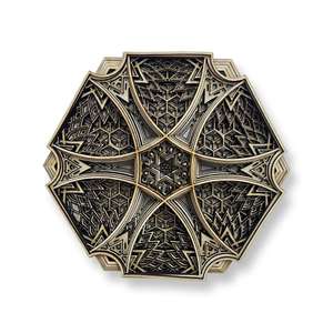 Gran oferta HL hace que el panel de pared de madera de diseño hexagonal 3D estilo Art Deco artesanía de madera para el hogar Oficina aniversario colgante - Product Image 1