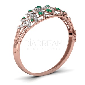 925 Sterling <b>Silver</b> Green Pear and round Diamond <b>Bracelet</b> 925 Sterling <b>Silver</b> <b>Charm</b> <b>Bracelet</b> for Women Perfect Gift for Women - Product Image 4