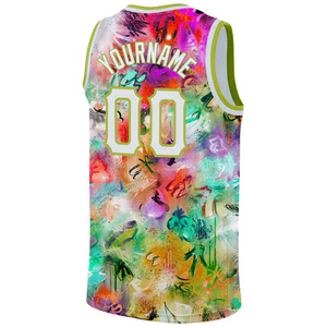 2025 haute qualité personnalisé hommes basket-ball maillot Sublimation adulte sport chemise solide motif manches courtes plaine teint Technique - Product Image 6