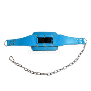 High Quality Customized Heavy Duty Comfortable Weightlifting Dip Steel <b>Chain</b> Leather Belt Non-Slip Eco-Friendly Sustainable - Product Image 3