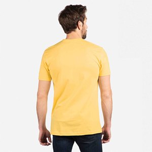 Latest High Quality <b>Men's</b> Yellow T-Shirt Short Sleeve O-Neck Regular Fit Casual Hip Hop Eco-Friendly Breathable T-shirts - Product Image 2
