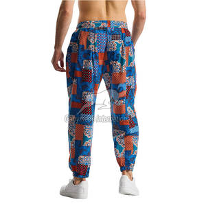 Pantalones Deportivos Casuales de Diseño Recto con Estampado Completo, Cintura Media, Tela de Lona 100% Algodón, Secado Rápido y Transpirables - Product Image 6