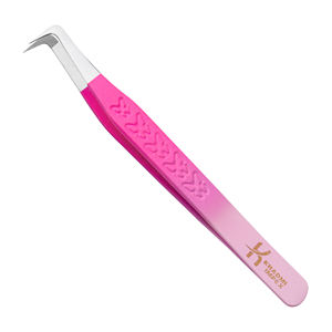 Pinzas para Pestañas KHADMI IMPEX con Diseño de Mariposa, Color Rosa, Punta de Fibra, Rectas y Curvas, para Volumen - Product Image 1