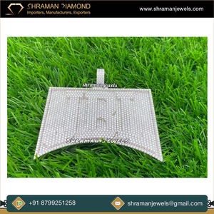 อินเดียผู้ส่งออกแฟชั่นที่น่าสนใจเครื่องประดับ 925 เงินสเตอร์ลิง 25.94 TCW ผู้ชาย Hip Hop JBL VVS Moissanite จี้เพชร - Product Image 3