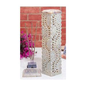 Torre de velas y incienso de esteatita tallada a mano de calidad de lujo para decoración religiosa de hoteles y hogares - Product Image 2