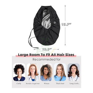 Gorro Quirúrgico Unisex Grande con Forro de Satén, para Cabello Largo, con 4 Botones, Cómodo, Reutilizable, Transpirable, para Playa y Deportes - Product Image 4