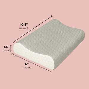 Almohada moderna con ondas de espuma viscoelástica para dormir, soporte ajustable para la cabeza y el cuello, almohada de contorno para niños y adultos, lavable antiestático - Product Image 2