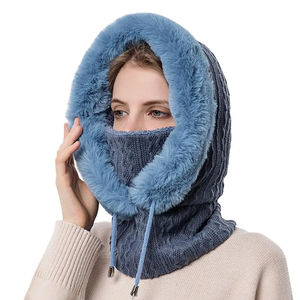 Winter Warm Fleece Hat Hood Windproof Breathable Thermal Neck <b>Scarf</b> Face Beanies Balaclava Outdoor Cycling Hiking Motorcycle - Product Image 6