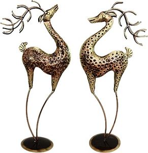 Piezas Decorativas de Metal Color Cobre con Forma de Ciervo para Mesa, Ecológicas y Ligeras, Marca TQC, para la Sala de Estar del Hogar - Product Image 3