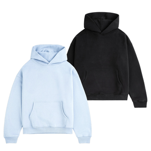 Sudadera con capucha de gran tamaño para todas las estaciones, ropa de Golf resistente a las arrugas para hombres, Sudadera con cuello simulado, Sudadera con capucha desgastada de peso pesado - Product Image 1