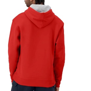 Sudadera con Capucha de Algodón 100% para Hombre, Tallas Grandes, 500gsm, con Bolsillo, Personalizable con Logotipo Bordado o Impresión Puff, OEM ODM - Product Image 4