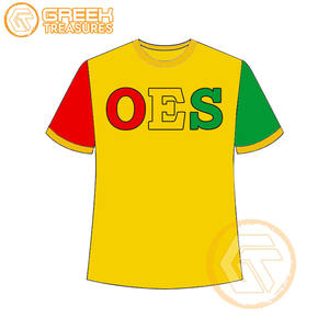 T-shirt Ordre de l'étoile de l'Est en gros Vêtements en jersey de coton T-shirt OES respirant de haute qualité Vêtements grecs pour femmes - Product Image 6