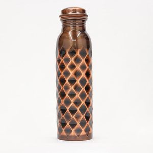 Bouteille d'eau en cuivre martelé de haute qualité pour une utilisation potable dernier modèle prix de gros pour une utilisation de bureau par HF CRAFTS - Product Image 3