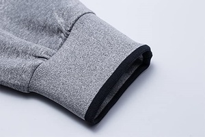 Survêtements solides à puces élégantes de haute qualité pour la conception OEM unisexe vêtements de sport d'hiver décontractés Logo imprimé 100% coton - Product Image 5