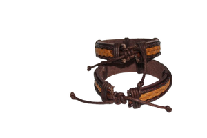 Premium Grade Genuine <b>Leather</b> <b>Bracelet</b> with Premium Designed Handmade Genuine <b>Leather</b> <b>Bracelet</b> For Unisex Wear - Product Image 2