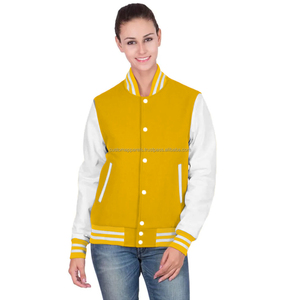 เสื้อแจ็คเก็ตวาร์ซิตี้ผ้าฝ้ายแบบควิลท์สำหรับผู้หญิง ดีไซน์ทันสมัย ระบายอากาศได้ดี สไตล์สตรีทแวร์ พร้อมปักลายตามสั่ง - Product Image 1