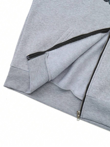 Prince Industry Sudadera con capucha ajustada de peso pesado de alta calidad con cremallera para hombres Jersey Streetwear French Terry Sudadera con capucha personalizada para hombres - Product Image 2