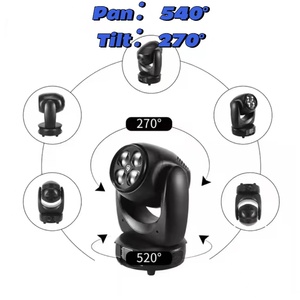 4*40W Projecteur <span class=keywords><strong>de</strong></span> scène LED RGBW pour discothèque, fête, club, bar, avec zoom et tête mobile RGBW - Product Image 6