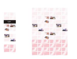 กระเบื้องเซรามิคติดผนัง30x45cm ดีไซน์แบบบล็อกขนาดแตกต่างกัน - Product Image 6