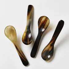 Juego de Cuchara y Tenedor de Cuerno Natural Ecológico con Mango Largo, Mango Pulido Suave, Vajilla Hecha a Mano No Tóxica y Sostenible - Product Image 4