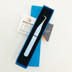 Professionnel Slim Boot Coeur Impression Poignée Pince À Cils Durable 90 Degrés Extension De Cils Pointu En Acier Inoxydable - Product Image 1