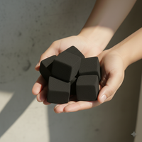 Briquettes de charbon de bois de coque de noix de coco en cubes pour l'exportation |   Charbon à chicha à haute teneur en carbone fixe, faible teneur en cendres