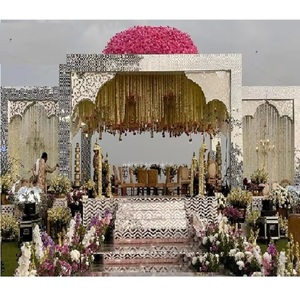 Mandap de espejo estilo Haveli para bodas al aire libre Mandap de espejo más brillante para Bodas de interior Mandap de espejo increíble para bodas - Product Image 1