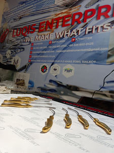 Ensemble de 8 dissectionneurs endoscopiques manuels Daniel pour le front et le lifting, manche doré, acier inoxydable allemand, chirurgie plastique faciale - Product Image 4