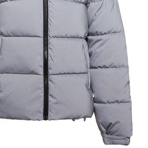 Manteaux d'hiver chauds à bulles pour hommes imprimés sur mesure par OEM Veste polaire Veste polaire noire pour hommes - Product Image 3