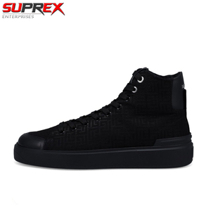 รองเท้าผ้าใบ Suprex Enterprises รุ่น Black B-Court แบบหุ้มข้อสูง มีเชือกผูก สไตล์ลำลอง เหมาะสำหรับออกกำลังกายและเล่นกีฬา คุณภาพสูง ป้องกันกลิ่น - Product Image 6