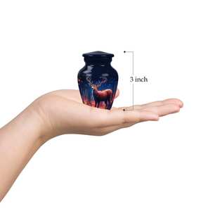 Majestic Deer Cremation <b>Urn</b> Modern Human <b>Ashes</b> Keepsake Decorative <b>Urns</b> for <b>Ashes</b> Infant Customizable Deer Memorial <b>Urn</b> - Product Image 6