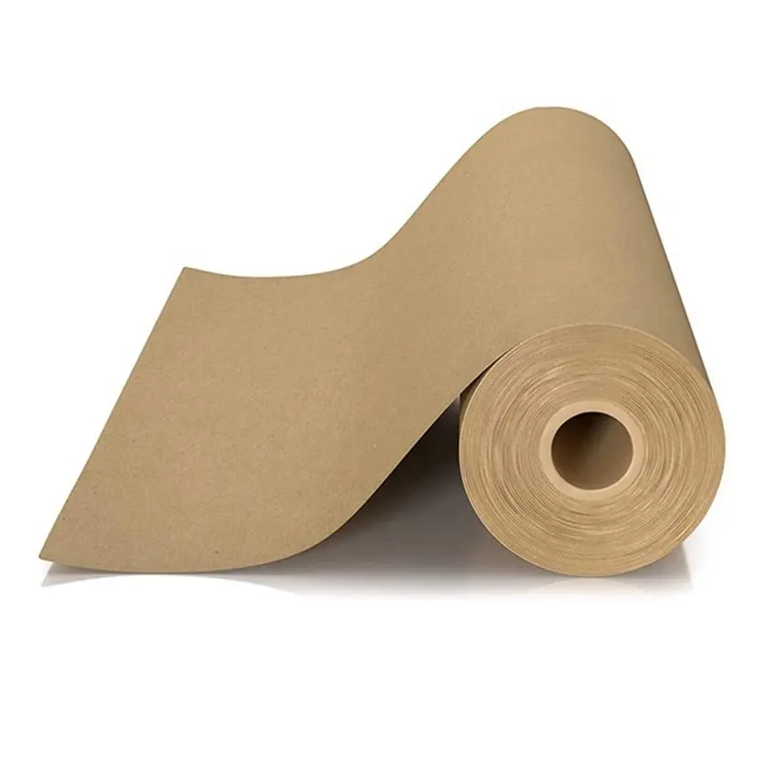 Бело-коричневый рулон крафт-бумаги-12 дюймов x 100 футов-натуральная перерабатываемая бумага идеально подходит для рукоделия, искусства, небольшой упаковки, упаковки