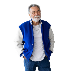 Chaqueta Universitaria de Invierno para Hombre, Estilo Urbano, de Cuero y Lana, con Cierre de Cremallera y Botones, Calefactable y Transpirable - Product Image 5