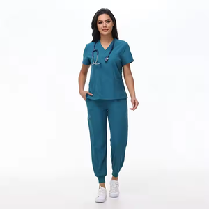 Uniformes de odontología uniformes de fregado suministro de fábrica de alta calidad al por mayor mujeres Spandex conjunto uniformes de enfermera nuevo logotipo - Product Image 6