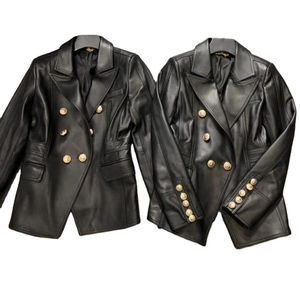 Nouvelle Arrivée - Blouson en Cuir Léger pour Femme en Gros / Vente Flash - Blousons en Cuir de Vachette Tendance pour Femme Automne & Hiver - Product Image 5