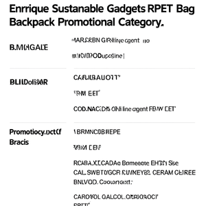 Zaino RPET Sostenibile Enrique, Categoria Promozionale Gadget Ecosostenibili - Product Image 3