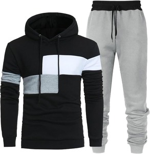 Survêtements délavés à l'acide personnalisés Ensembles de survêtements à capuche et pantalons de survêtement à fermeture éclair en coton épais pour hommes - Product Image 5
