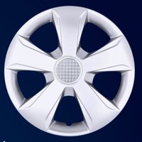 Enjoliveurs de jantes Teamcar ABS chromés argentés 15 pouces haute résistance pour Civic/CR-V/Fiat-1, lot de 4 pièces, emblème offert