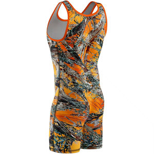 Singlet de sport de lutte unisexe très demandé, design personnalisé, extensible à l'avant, durable, prix d'usine bon marché - Product Image 5