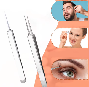 Juego de 6 piezas de pinzas para pestañas del mejor fabricante, herramienta de belleza para depilación de cejas - Product Image 4