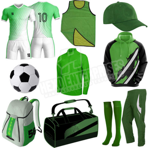 Vêtements de sport personnalisés en polyester, ensembles d'uniformes de club de football, casquettes en jersey, sac, kit d'uniforme de football pour équipe d'adultes - Product Image 4
